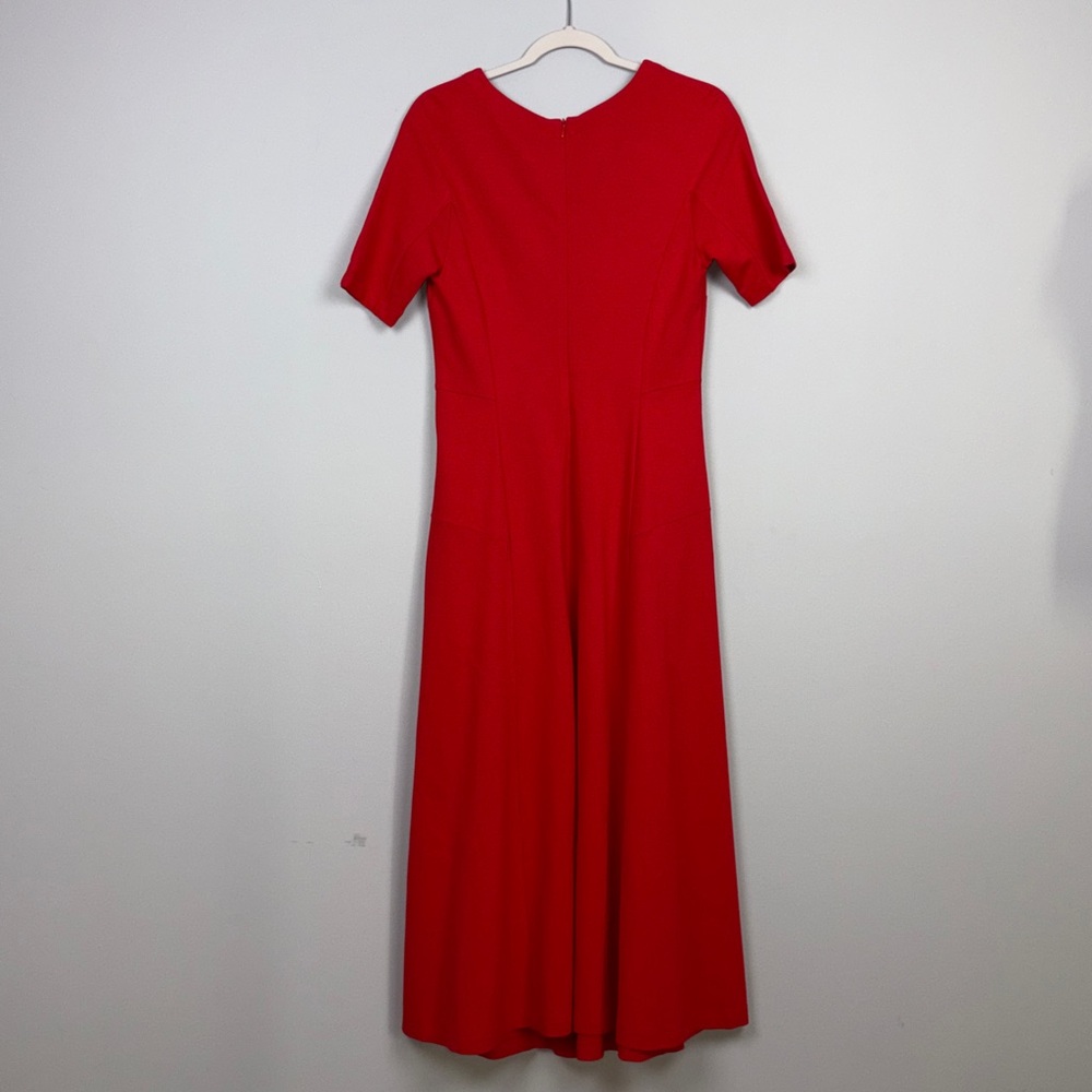 Soft Surroundings Scarletta Ponte Knit Red Maxi Dress SZ 6P - Picture 6 of 10